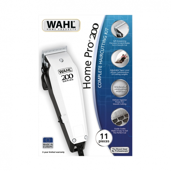 Машинка для стрижки Wahl HomePro 200 белый/черный (20101.0460)
