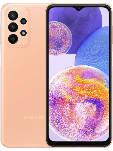 Смартфон Samsung SM-A235F Galaxy A23 128Gb 4Gb оранжевый моноблок 3G 4G 2Sim 6.6