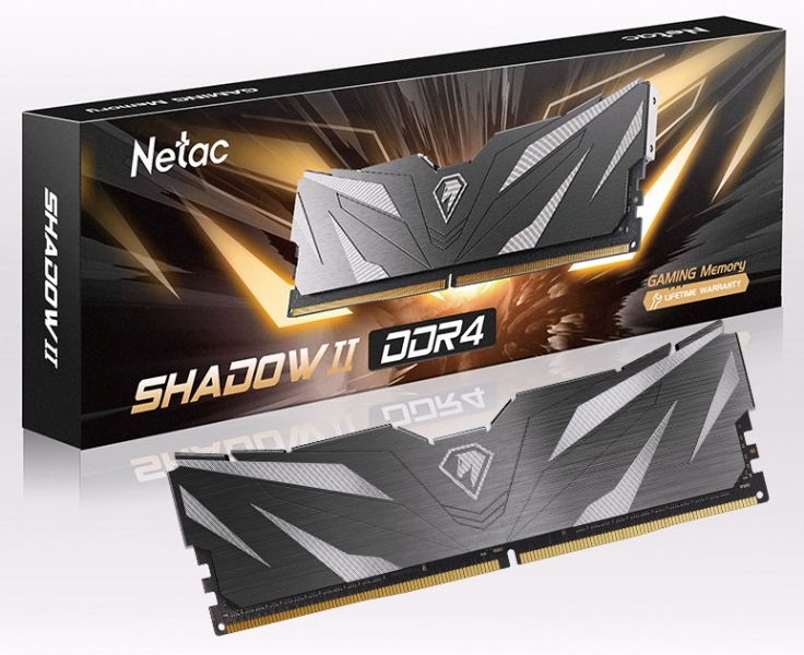 Оперативная память Netac Shadow II DDR4 16GB 3200MHz (NTSWD4P32SP-16K)