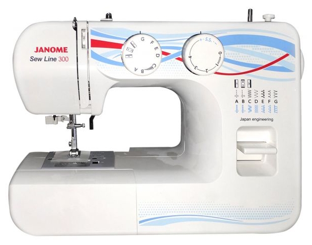 Швейная машина Janome Sew Line 300, белый