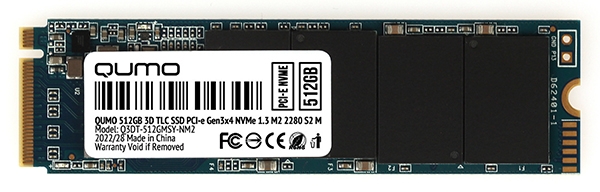 SSD накопитель M.2 QUMO QM Novation 512GB (Q3DT-512GMSY-NM2)