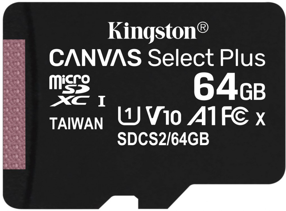 Карта памяти Kingston Canvas Select Plus 64Gb (SDCS2/64GBSP)