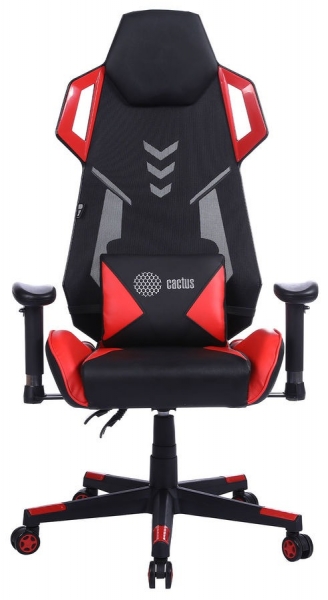 Кресло игровое Cactus CS-CHR-090BLR, черный/красный