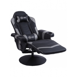 Кресло игровое Cactus CS-CHR-GS200BLG, черный/серый 