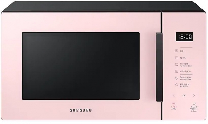Микроволновая печь Samsung MG23T5018AP/BW, розовый
