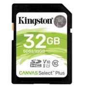 Kingston Flash Card 32GB SDHC Canvas Select Plus 100R C10 UHS-I U1 V10