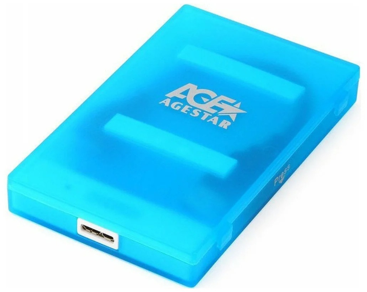 AgeStar 3UBCP1-6G SATA пластик синий 2.5