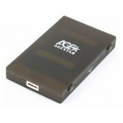 AgeStar 3UBCP1-6G SATA пластик черный 2.5"