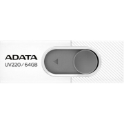 Флеш Диск A-Data 64Gb UV220 AUV220-64G-RWHGY USB2.0, белый/серый
