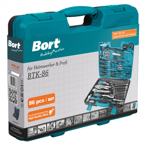 Набор ручного инструмента Bort BTK-86 [93412888]
