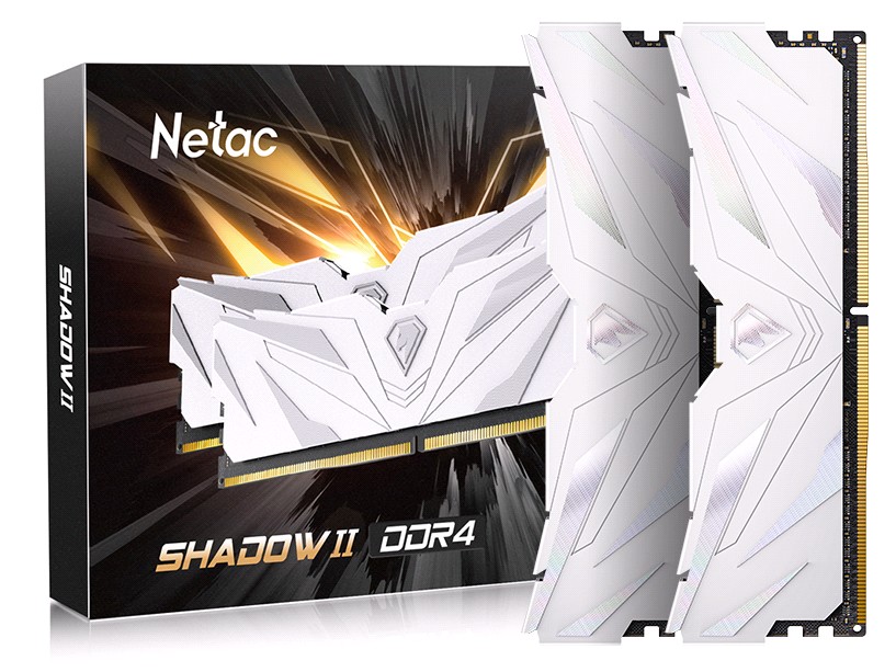 Оперативная память Netac Shadow II DDR4 16GB (2x8GB) 3200MHz (NTSWD4P32DP-16W)