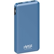 Мобильный аккумулятор Hiper 10000mAh голубой (MFX 10000 BLUE)