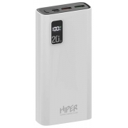 Мобильный аккумулятор Hiper 20000mAh белый (FAST 20000 WHITE)