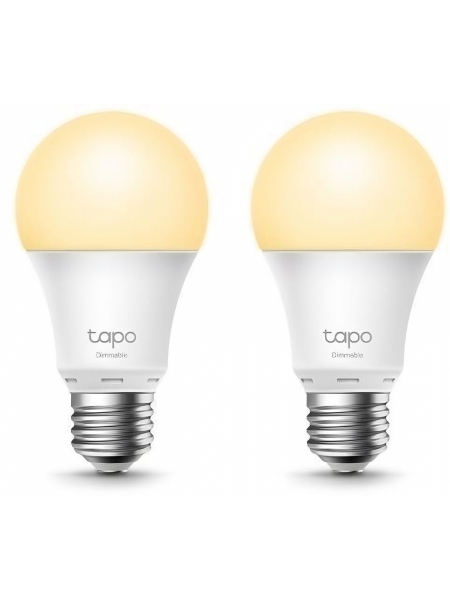 Умная лампа TP-Link TAPO L510E(2-pack) E27 8.7Вт 806lm Wi-Fi (упак.:2шт)