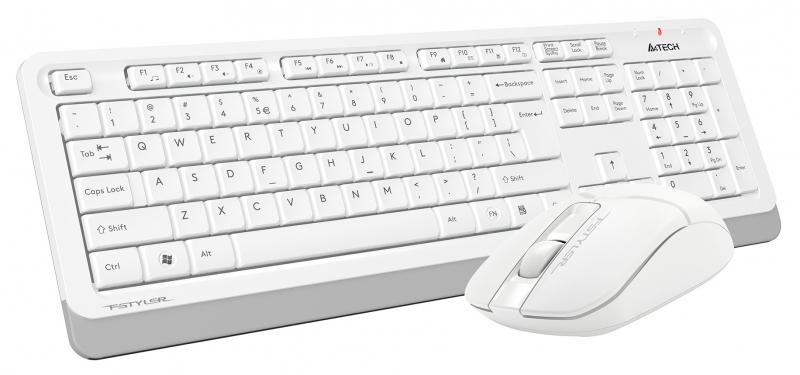Комплект (клавиатура+мышь) A4Tech Fstyler FG1012, белый