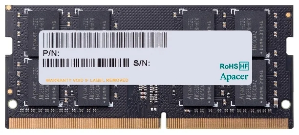 Модуль памяти Apacer DDR4 4GB 2666MHz SO-DIMM (AS04GGB26CQTBGH)