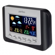 Часы-метеостанция Perfeo черный (PF_B4653)