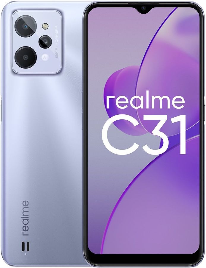Смартфон Realme C31 32Gb 3Gb, серебристый 