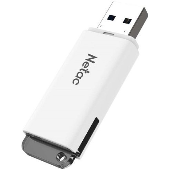 Флеш-накопитель Netac U185 USB3.0 128GB (NT03U185N-128G-30WH), белый