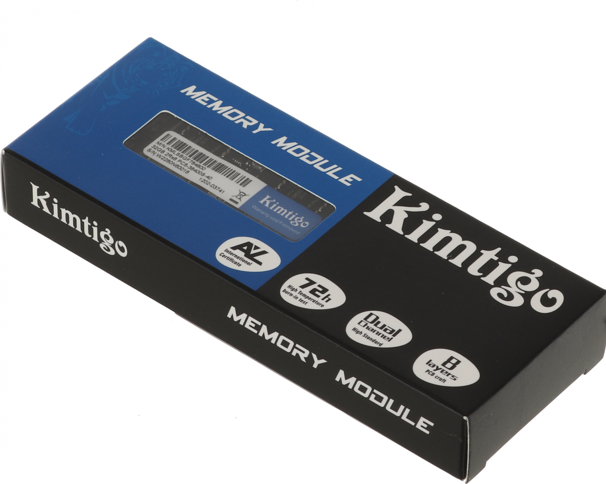 Память DDR5 32Gb 4800MHz Kimtigo KMLSBGF784800 RTL PC4-21300 CL19 SO-DIMM 260-pin 1.2В single rank