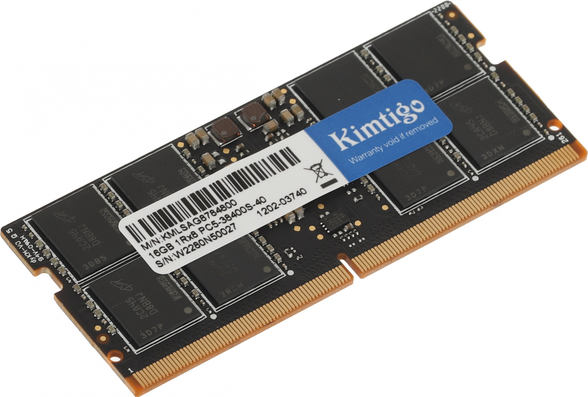 Память Kimtigo DDR5 16Gb 4800MHz (KMLSAG8784800)