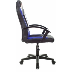 Кресло игровое Zombie 11LT черный/синий текстиль/эко.кожа крестовина пластик