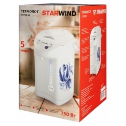 Термопот Starwind STP2851 5л. 750Вт белый/голубой