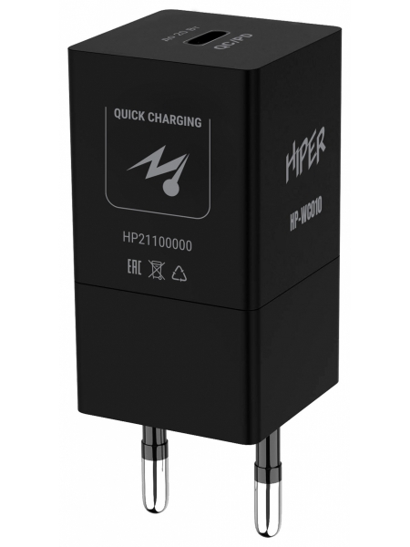 Сетевое зарядное устройство Hiper HP-WC010 PD+QC черный