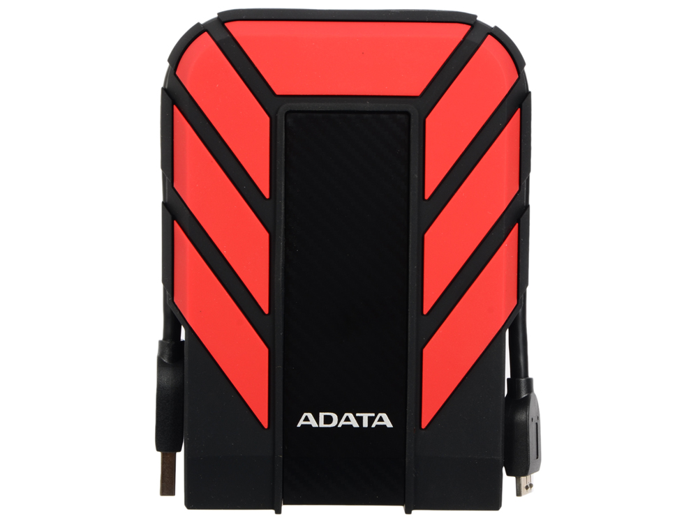 Внешний жесткий диск ADATA HD710P 2Tb , черный/красный (AHD710P-2TU31-CRD)