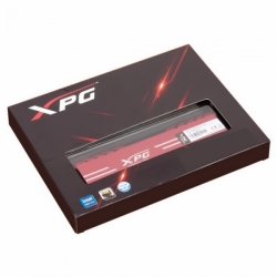 32GB ADATA DDR4 3200 DIMM XPG GAMMIX D10 Red Gaming Memory AX4U320016G16A-DR10 Non-ECC, CL16, 1.35V, Heat Shield, Kit (2x16GB), RTL (931665)