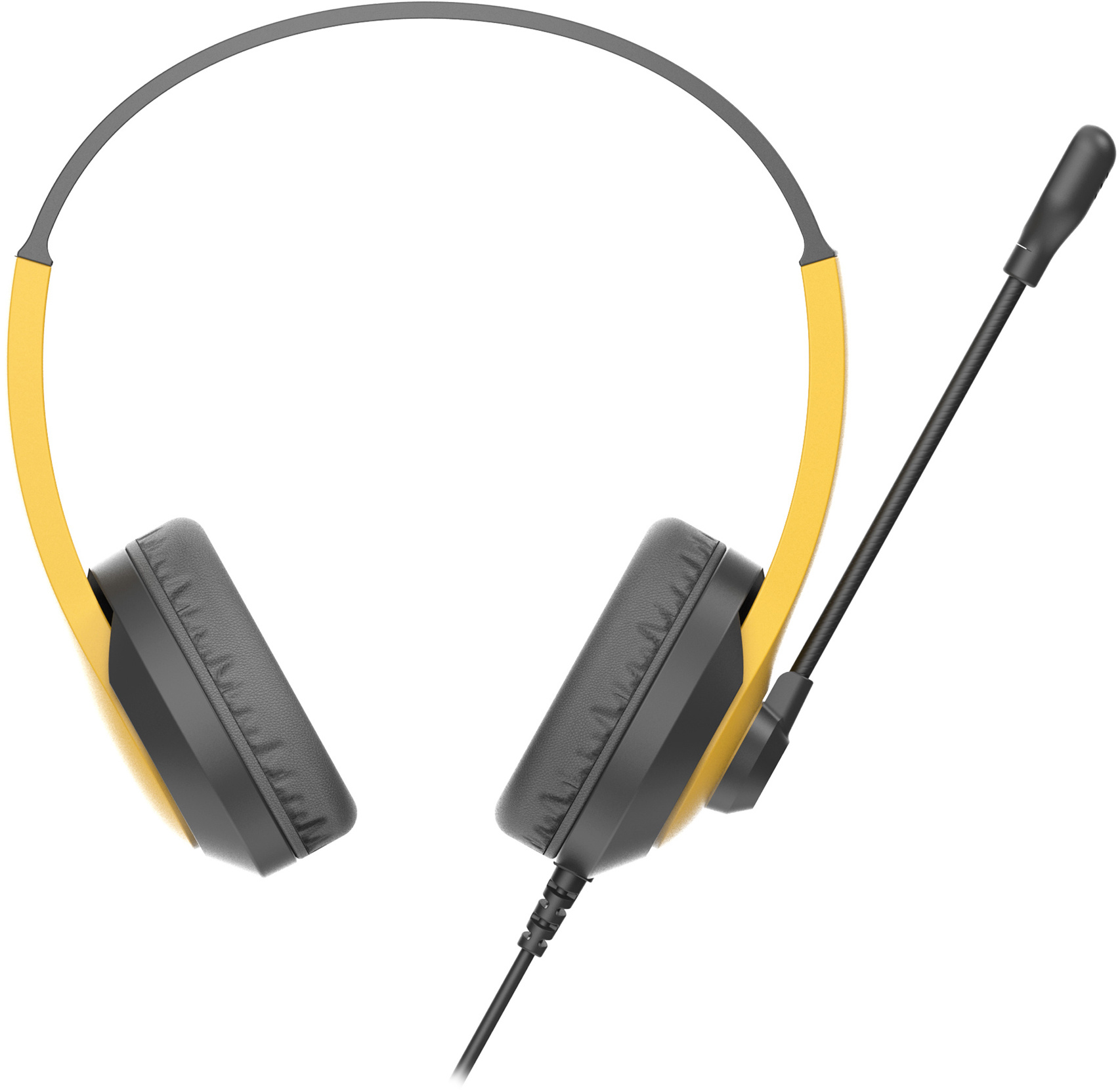 Наушники с микрофоном A4Tech Fstyler FH100U желтый/черный