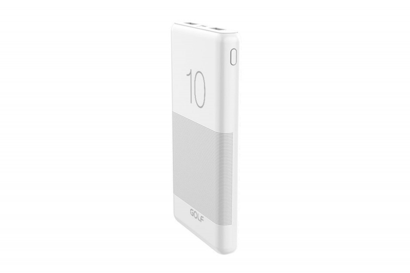 Зарядное устройство GOLF белый 10000 mah (G80_White)