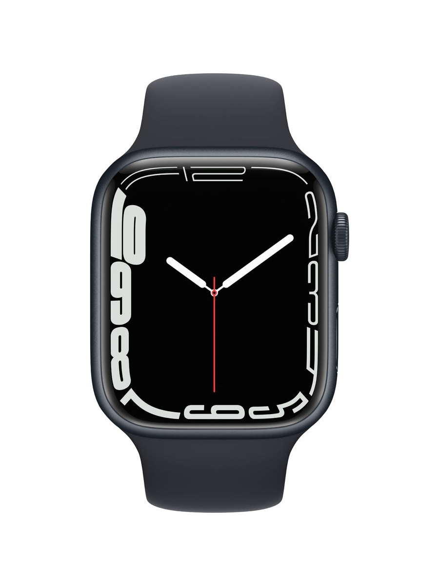 Смарт-часы Apple Watch Series 7 A2474 45мм OLED LTPO темная ночь (MKN53ZP/A)