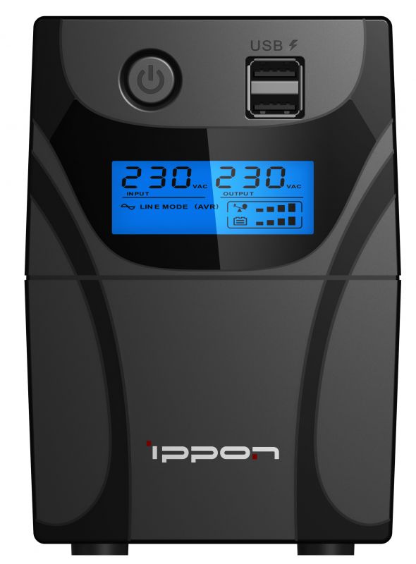 Источник бесперебойного питания Ippon Back Power Pro II, черный