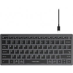 Клавиатура A4Tech Fstyler FX61 серый/белый