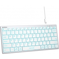 Клавиатура A4Tech Fstyler FX61 белый/синий (FX61 WHITE)