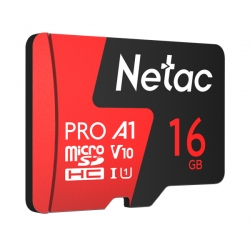 Netac P500 Extreme Pro MicroSDHC 16GB V10/U1/C10 up to 100MB/s, retail pack with SD Adapter