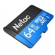 Netac P500 Standard MicroSDXC 64GB U1/C10 up to 90MB/s, retail pack with SD Adapter