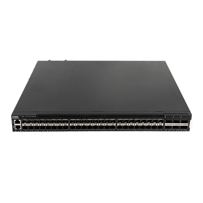 DXS-3610-54S/A1ASI Управляемый L3 стекируемый коммутатор с 48 портами 10GBase-X SFP+, 6 портами 100GBase-X QSFP28, 2 источниками питания AC и 5 вентиляторами