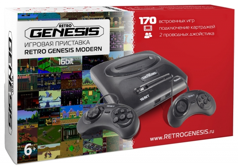 Игровая приставка SEGA Retro Genesis Modern 170 игр (ConSkDn88)
