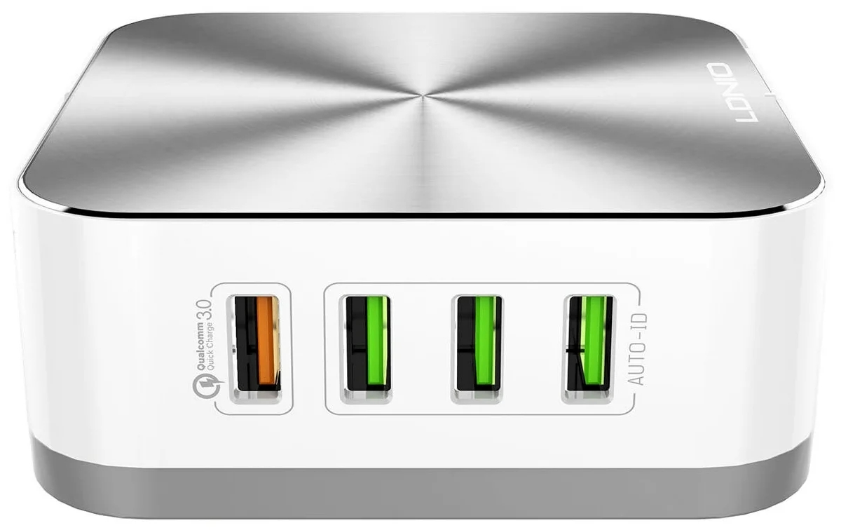 Сетевое зарядное устройство LDNIO LD_B4324 A8101 белый/серый
