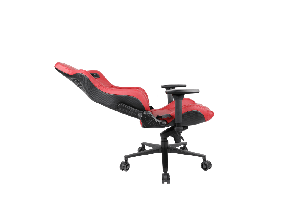 Кресло Andaseat Dracula, цвет чёрный/красный, размер M (110кг), материал кожа Napa