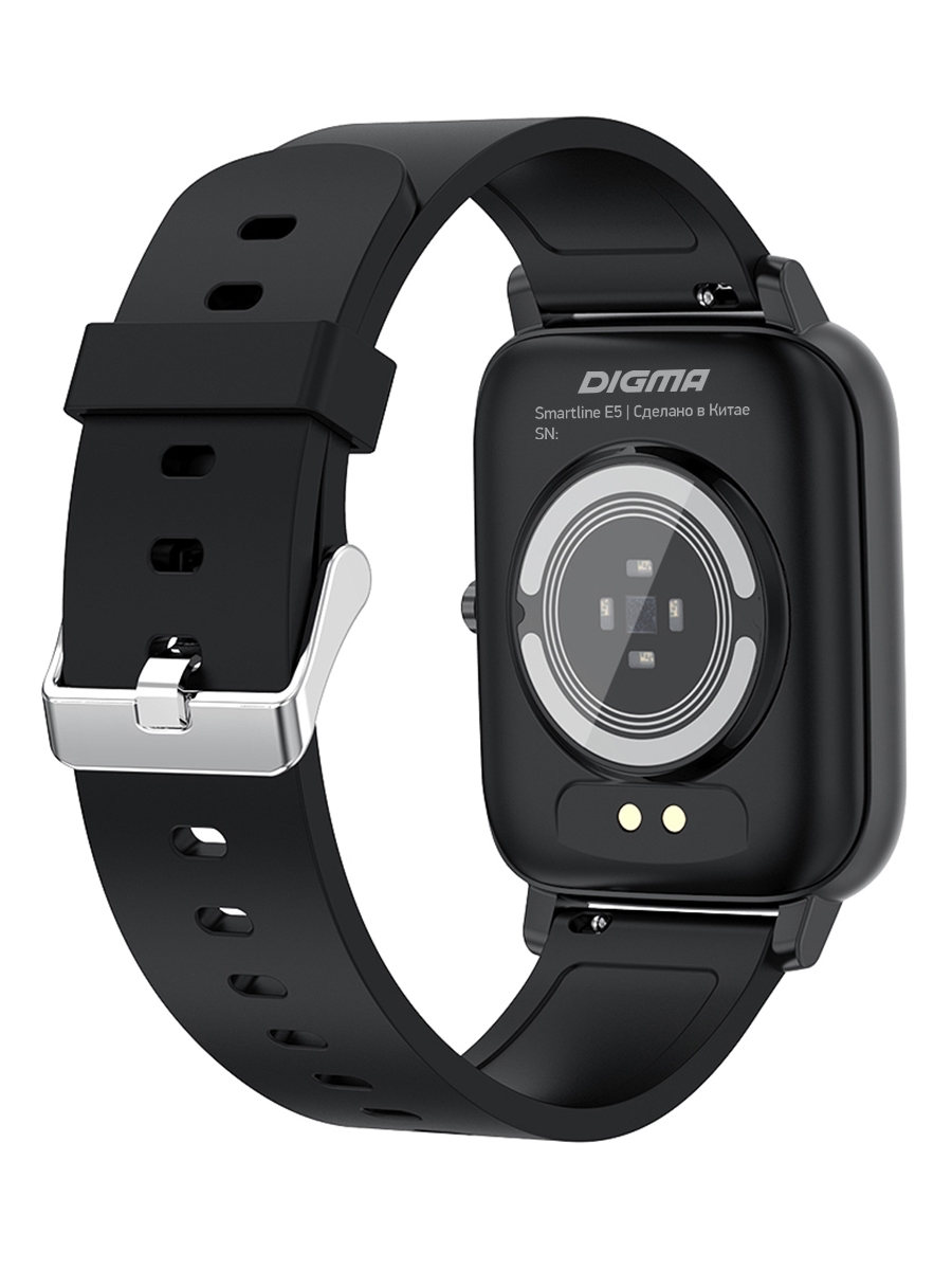 Смарт-часы Digma Smartline E5 1.69" TFT, черный