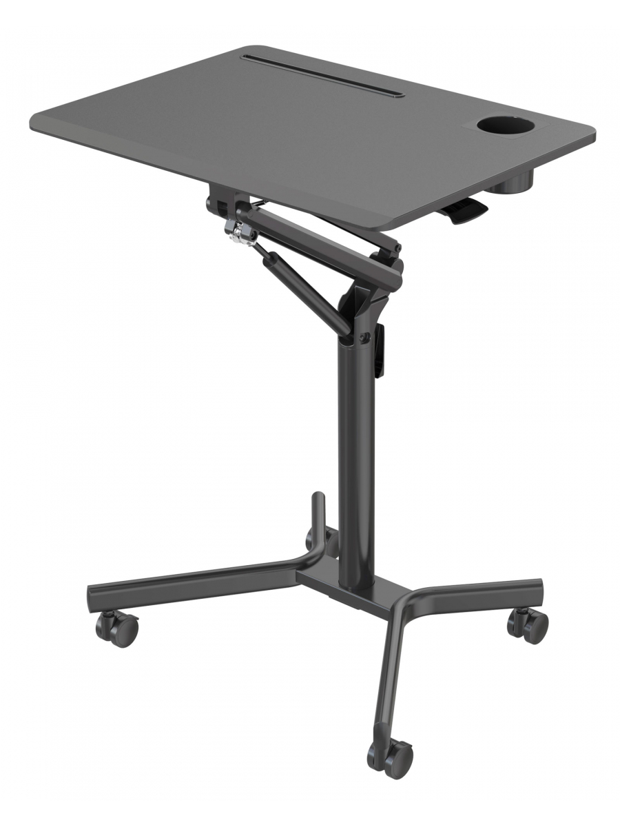 Стол для ноутбука Cactus VM-FDS101B столешница МДФ черный 70x52x105см (CS-FDS101BBK)