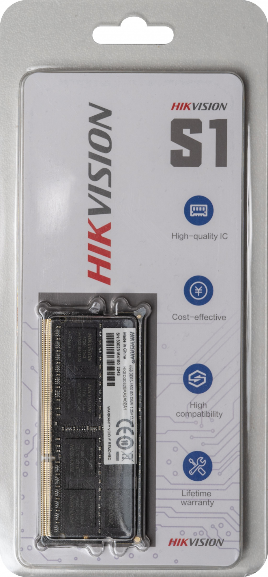 Память Hikvision DDR3 8Gb 1600MHz (HKED3082BAA2A0ZA1/8G)