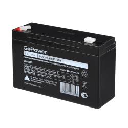 Аккумулятор свинцово-кислотный GoPower LA-6120 6V 12Ah (00-00015322)
