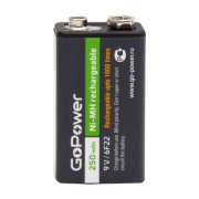 Аккумулятор бытовой GoPower Крона 6F22 BL1 NI-MH 9V 250mAh (00-00017020)