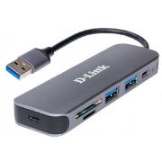 Разветвитель USB 3.0 D-Link DUB-1325/A2A, серый