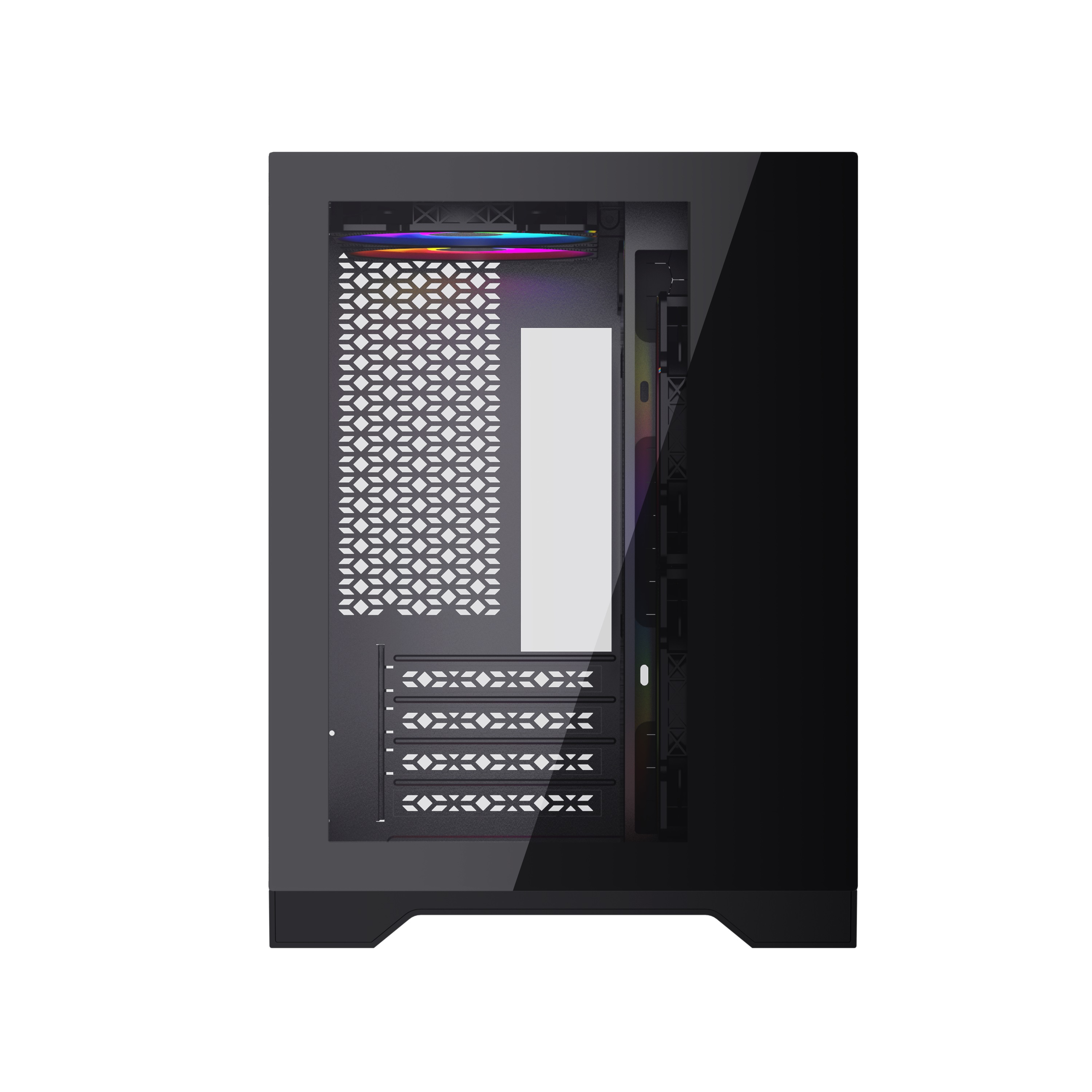 Корпус Powercase Vision Micro Black, mATX, без БП, черный (CVBM-L4)