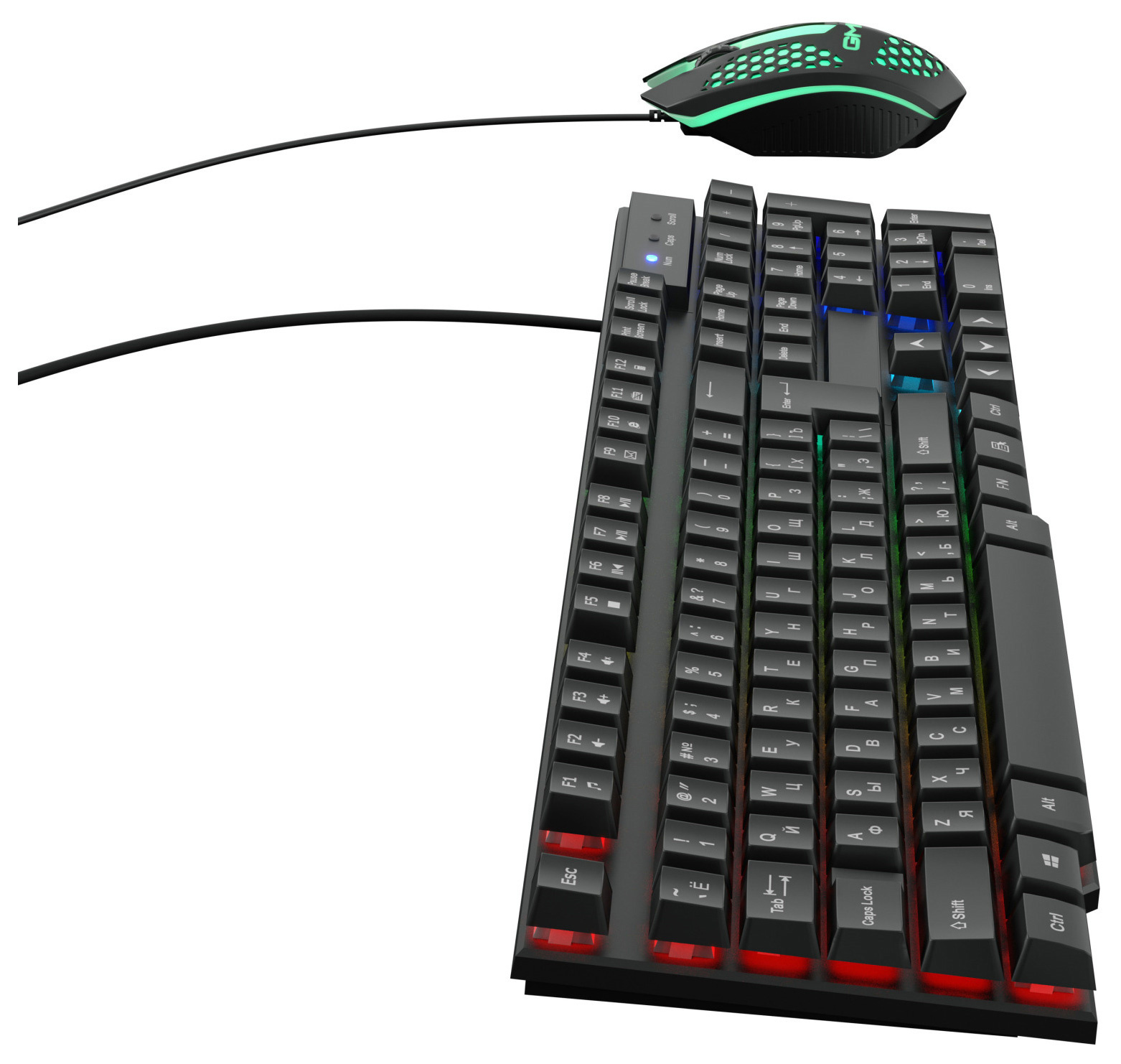 Клавиатура + мышь Оклик GMNG 400GMK черный (1546779)
